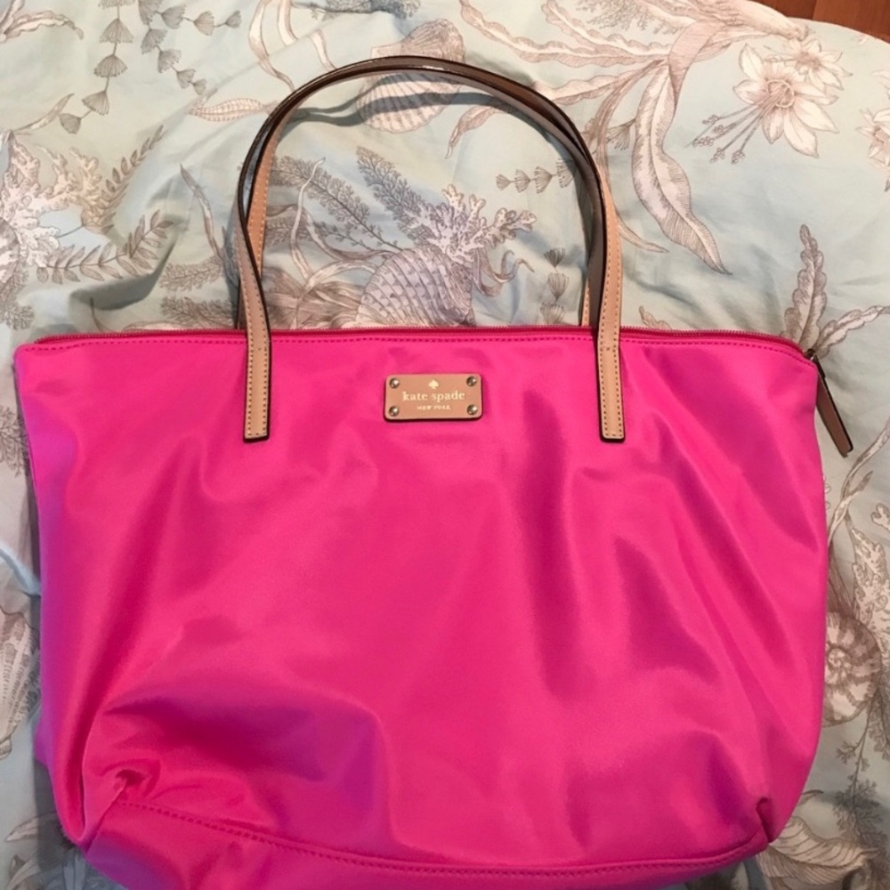 Hot pink Kate spade bag